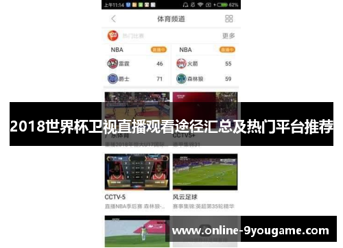 2018世界杯卫视直播观看途径汇总及热门平台推荐